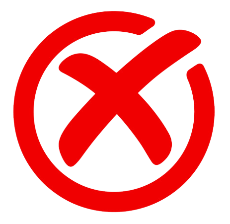 Prohibited cross